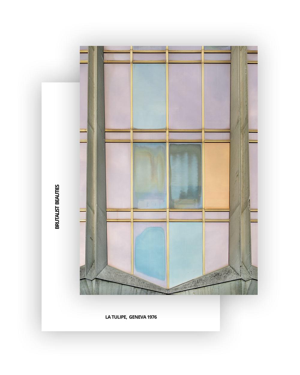 La Tulipe No2 Postcard, A6 I Brutalist Beauties I © Heartbrut / Karin Hunter Bürki