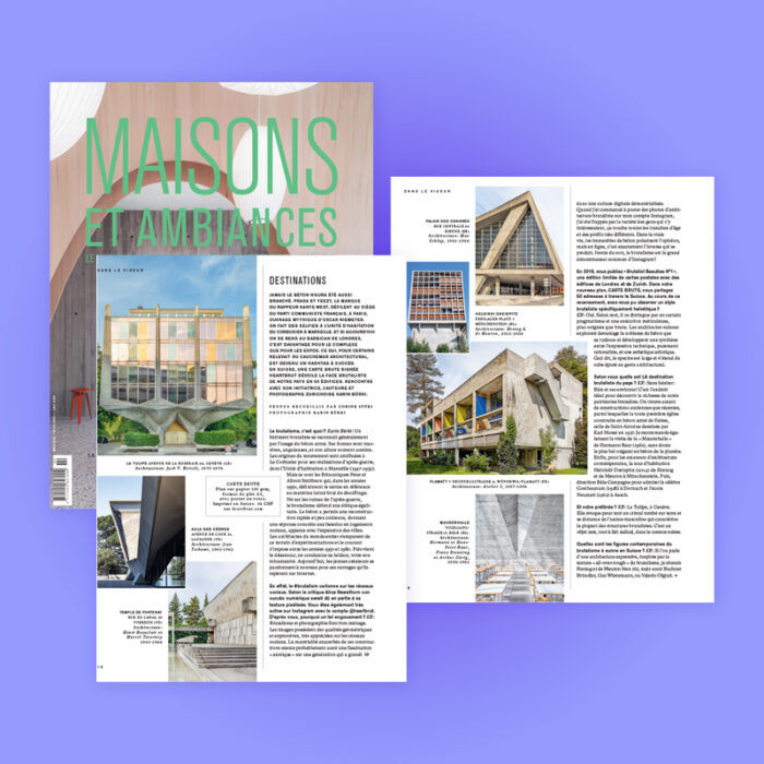 Carte Brute Feature & Interview, Maisons et Ambiances, 2021. Explore more on Heartbrut.com