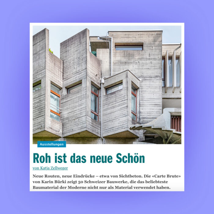 Roh ist das neue Schön: Carte Brute Feature, Berner Kulturagenda, 2021. Explore more on Heartbrut.com