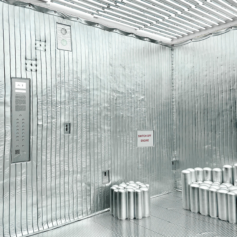 Harry Nuriev, Elevator, Design Miami Basel, 2021, © Karin Bürki. Explore more on Heartbrut.com