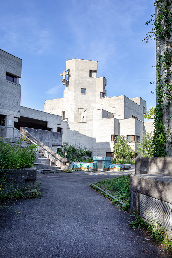 St. John's Church, St.Johannes Church, Walter Maria Förderer, Lucerne 1970, © Karin Bürki/Heartbrut. Explore more on Heartbrut.com
