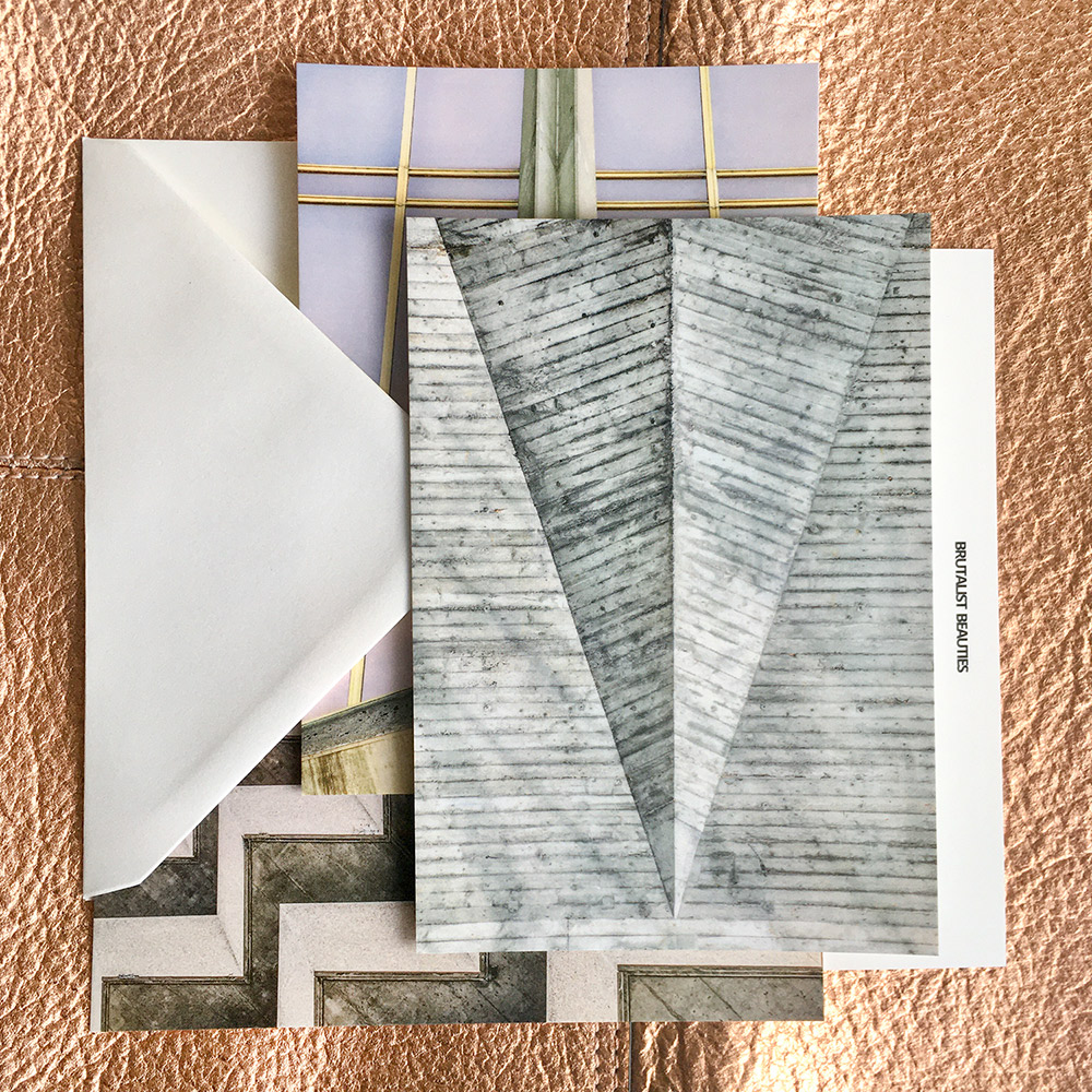 Dreaming of a brutalist Christmas? Make it come true with our care package of Brutalist Beauties cards & prints.