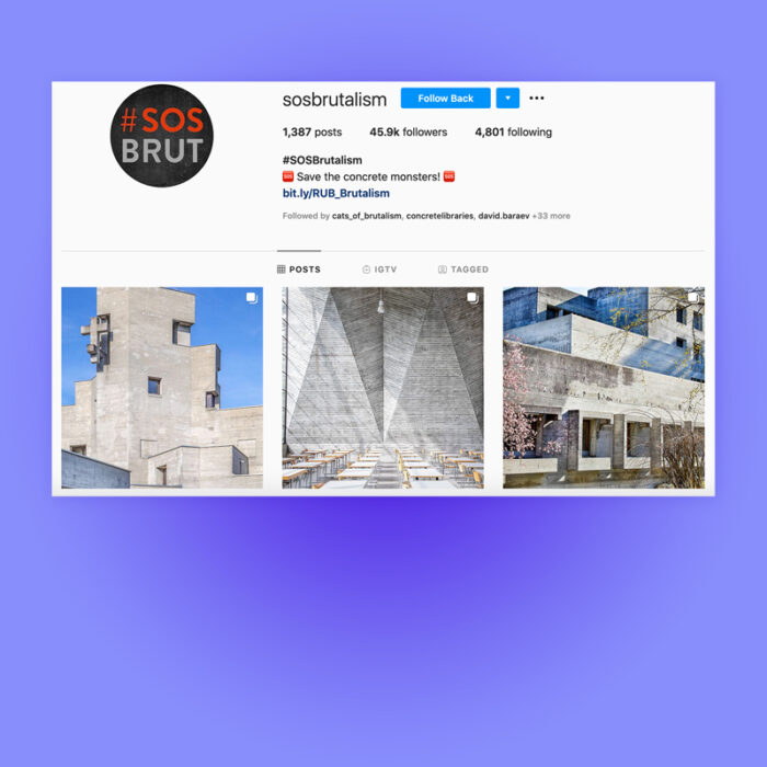 Heartbrut featured in SOS Brutalism, 2019. Explore more on Heartbrut.com
