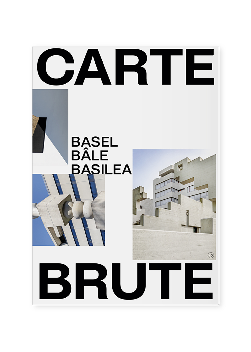 Carte Brute Basel, postermap A1. Discover 40 ground-breaking concrete icons in Basel from 1912 to the present day in a bright new way. Shop on Heartbrut.com
