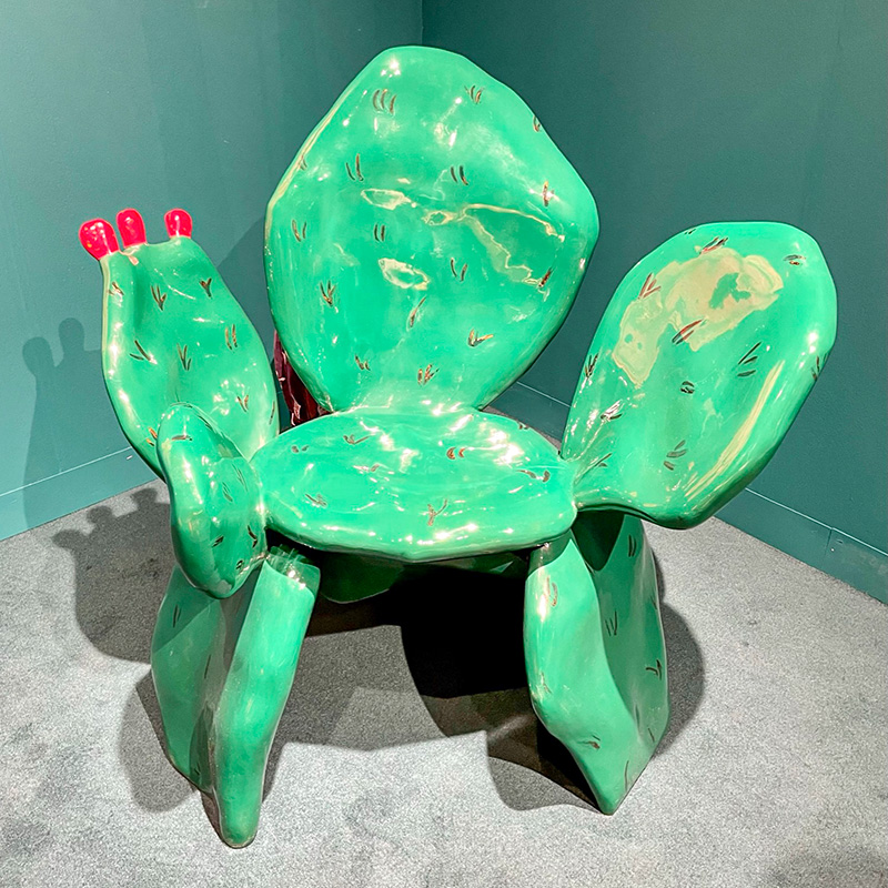 Prickly Pear lounge chair, Naihan Li, 20C Century, Design Miami Basel, © Karin Bürki. Explore more on Heartbrut.com