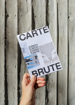 Carte Brute Zurich Map, © Karin Bürki/HEARTBRUT. Explore more on Heartbrut.com