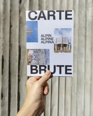 Carte Brute Alpin map, © Karin Bürki. Explore more on Heartbrut.com
