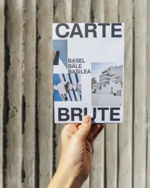 Carte Brute Basel map, © Karin Bürki. Explore more on Heartbrut.com
